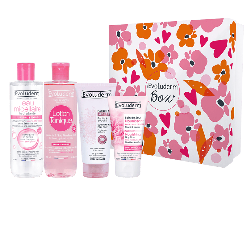 Sensitive Skin Facial Care Set + Free 2 Cotton