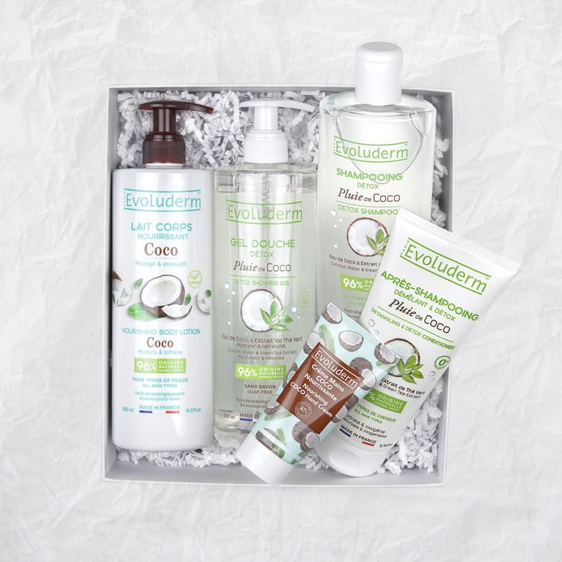 Coffret Corps & Cheveux Coco + Gant Exfoliant Offert