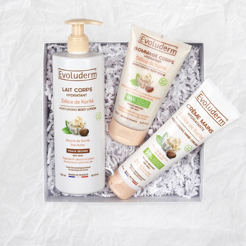 Coffret Corps Délice de Karité + Gant Exfoliant Offert