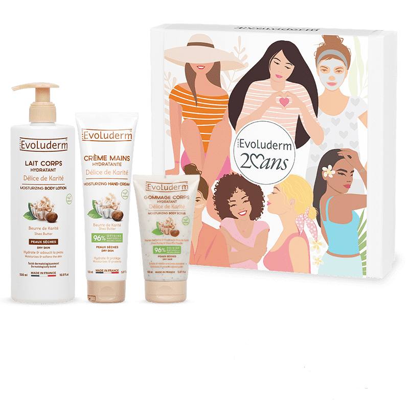 Coffret Corps Délice de Karité + Gant Exfoliant Offert