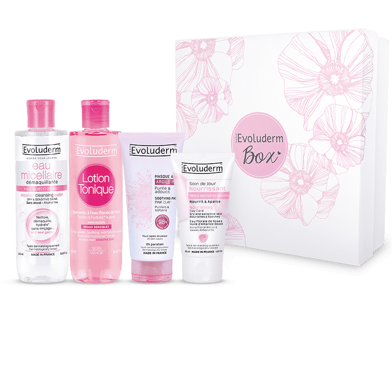 Sensitive Skin Facial Care Set + Free 2 Cotton