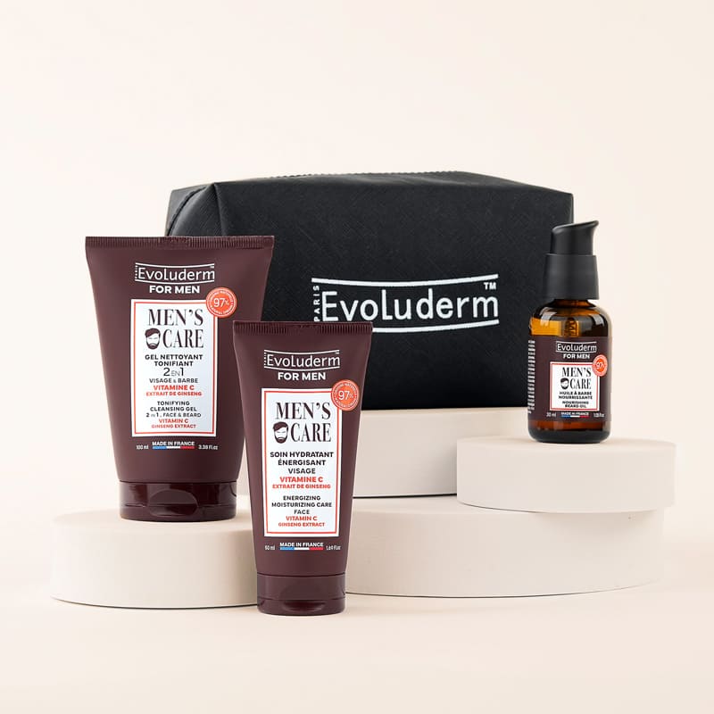 Kit Soin Visage Homme + Trousse Offerte