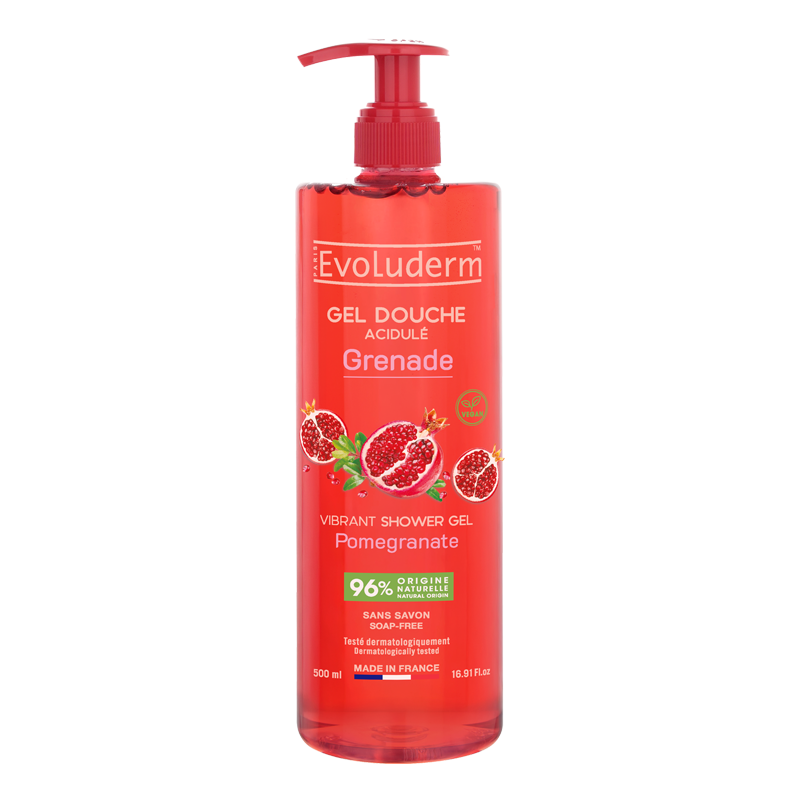 Gel Douche Acidulé Grenade de la marque Evoluderm