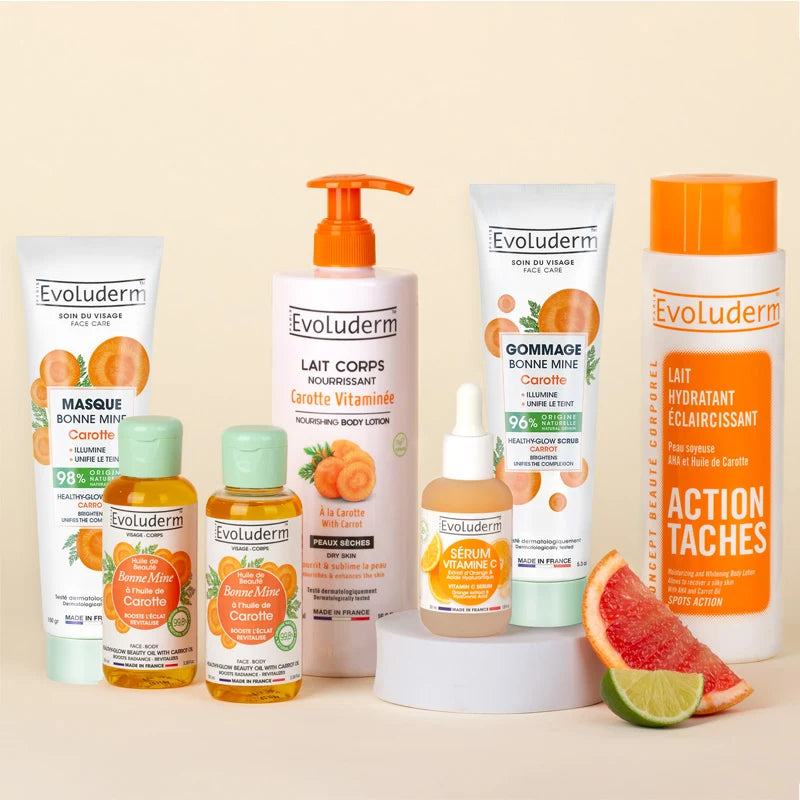 körperpeeling handschuh Routine Gesicht & Körper Ausstrahlung 7 Produkte + Peeling-Handschuh Gratis