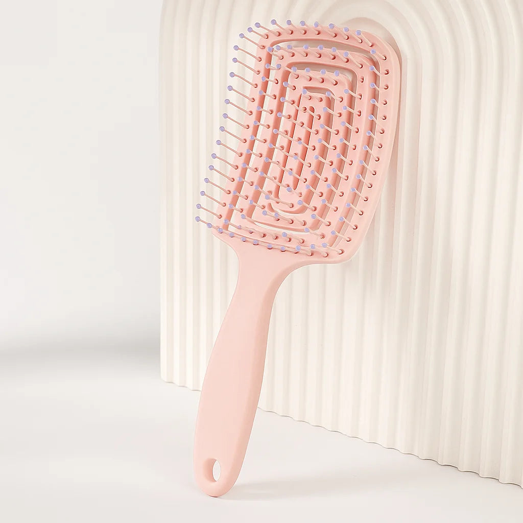 Routine Cheveux à l’Huile de Ricin – 3 Produits pour Cheveux Frisés, Secs ou Crépus + Brosse à Cheveux Offerte