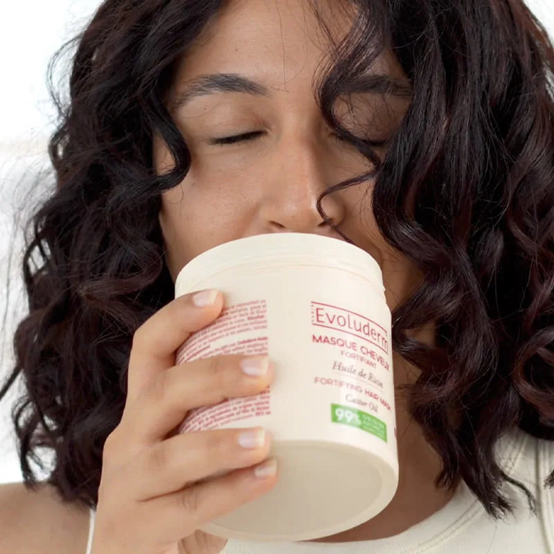 Routine Cheveux à l’Huile de Ricin – 3 Produits pour Cheveux Frisés, Secs ou Crépus + Brosse à Cheveux Offerte