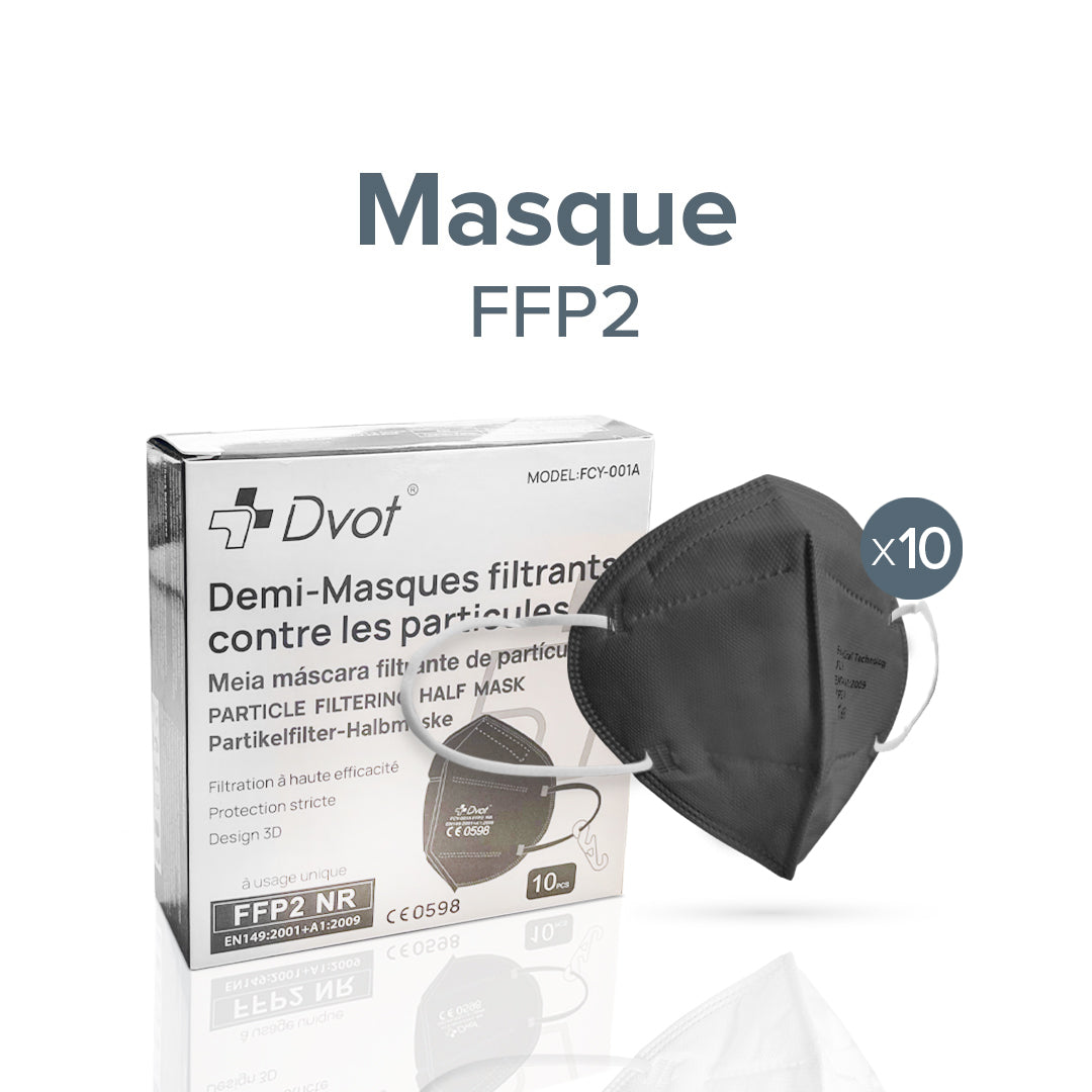 Boîte de 10 masques FFP2 NR - Haute Filtration - Conforme