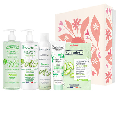 100% Aloe Vera Face & Body Box + Free Shower Flower