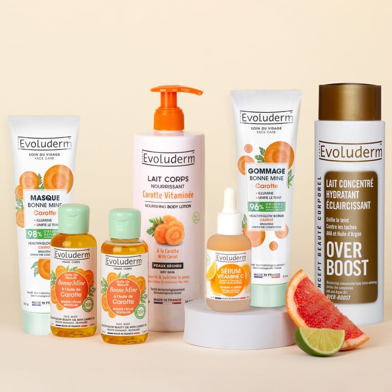 Routine Éclat Visage & Corps 7 produits  + Lait Éclaircissant