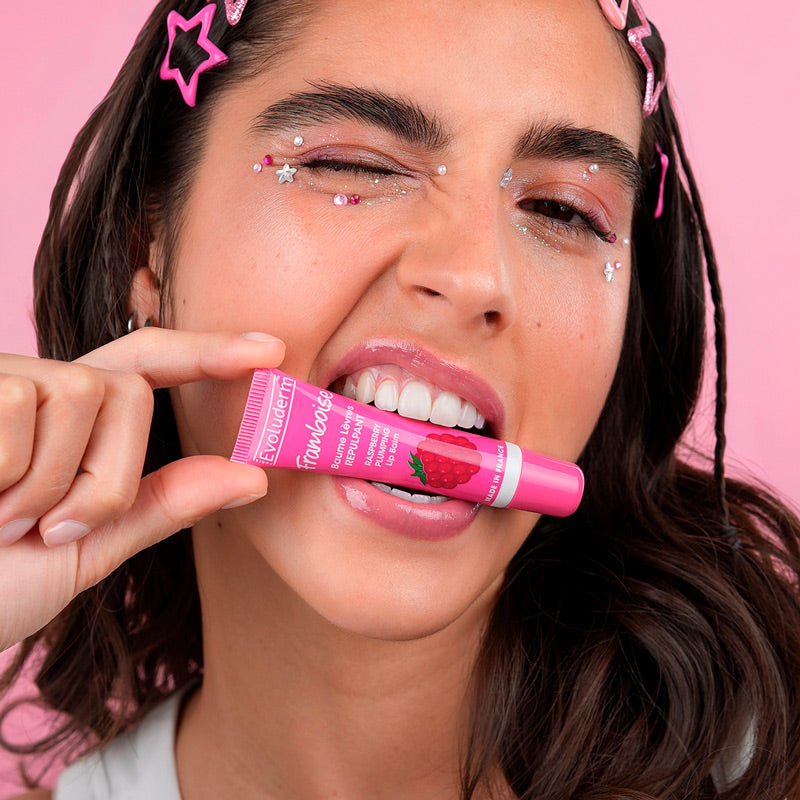 Aufpolsternder Himbeer-Lippenbalsam