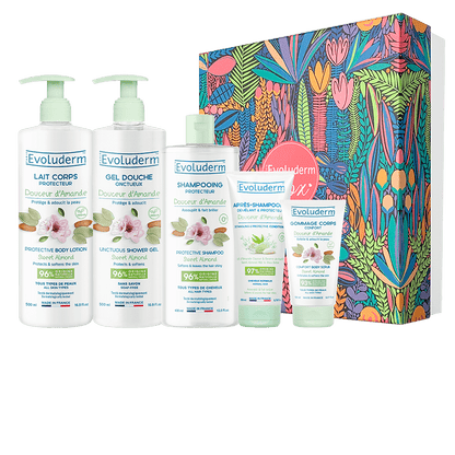 Coffret Corps & Cheveux Douceur d’Amande +Fleur de Douche Offerte