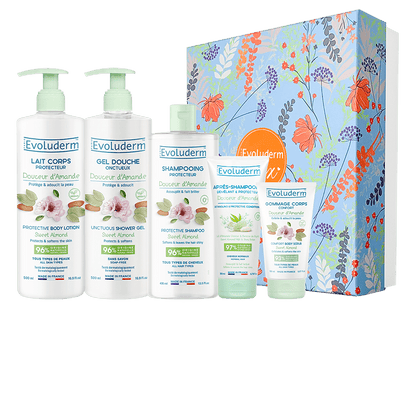 Coffret Corps & Cheveux Douceur d’Amande +Fleur de Douche Offerte