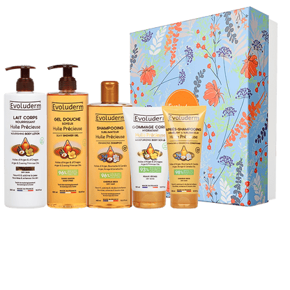 Coffret Soyeux Corps & Cheveux Huile Précieuse + Chouchou Offert