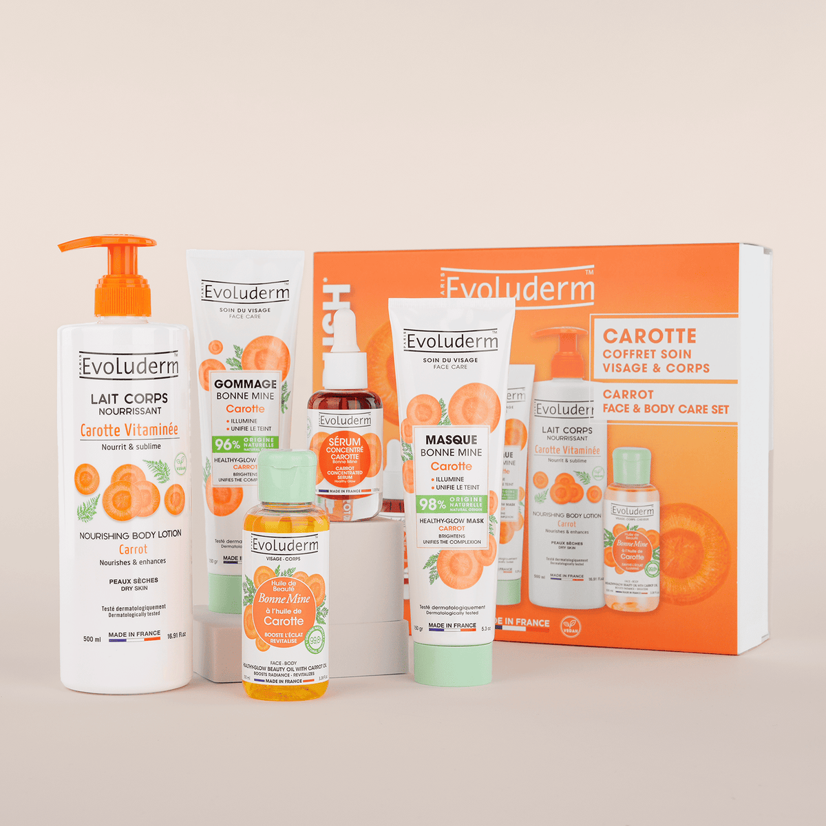 Coffret Soin Visage & Corps Carotte