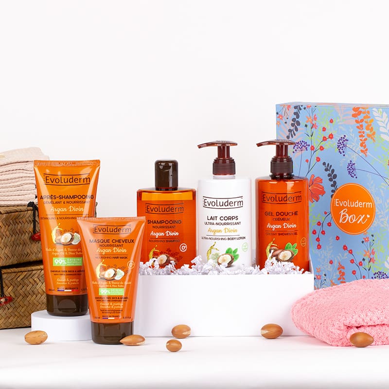 Coffret Hammam Corps & Cheveux Argan Divin + Serviette Cheveux Offerte