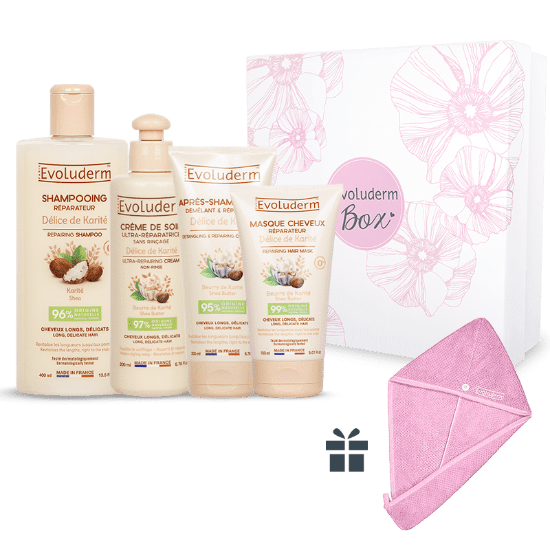Coffret Cheveux Délice de Karité + Serviette Cheveux Offerte