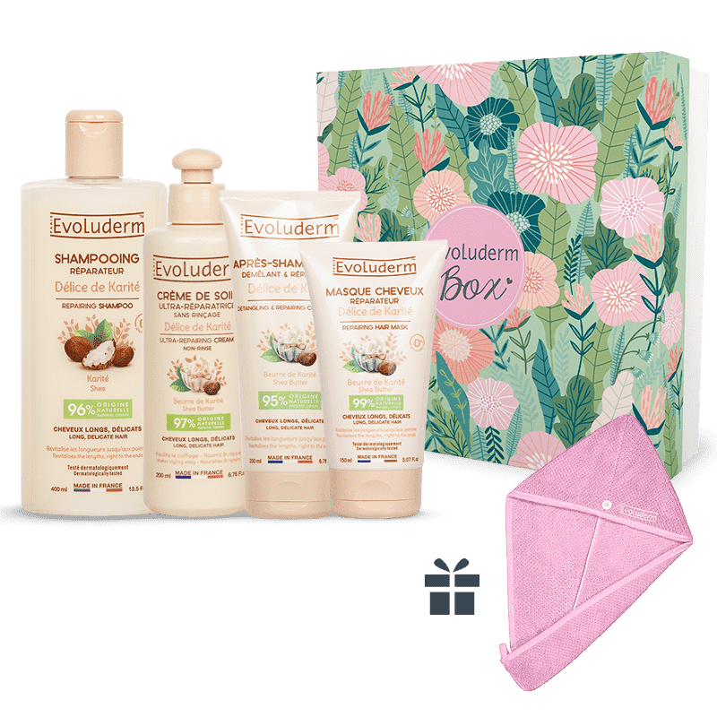 Coffret Cheveux Délice de Karité + Serviette Cheveux Offerte