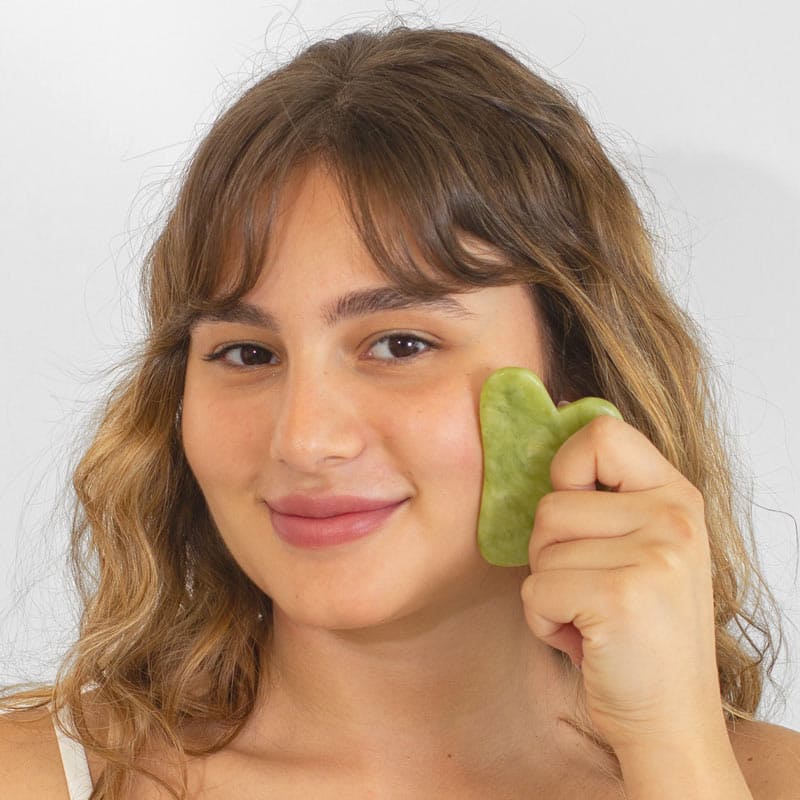 Gua Sha en pierre de Jade