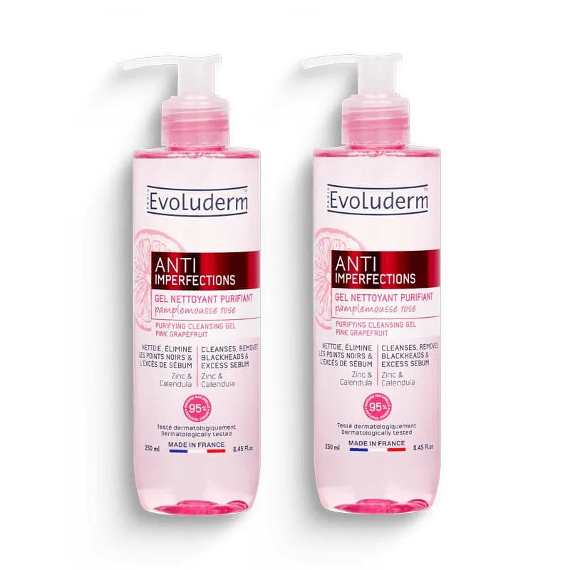 Lot de 2 Gels Nettoyant Purifiant Anti-Imperfections