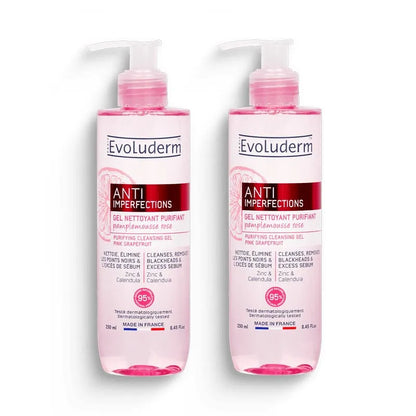 Lot de 2 Gels Nettoyant Purifiant Anti-Imperfections