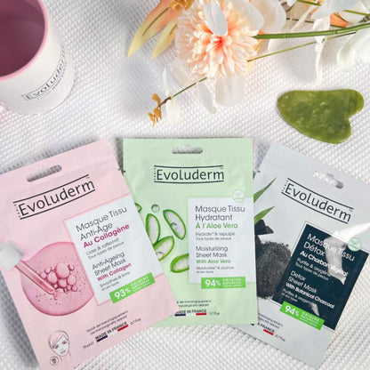 Detox Sheet Mask with Active Botanical Charcoal