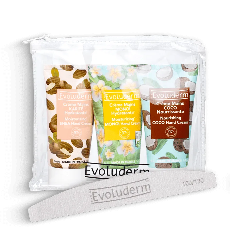 Hand Cream + Nail File Trio