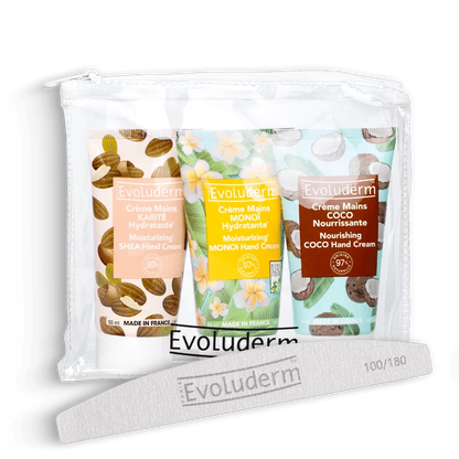 Hand Cream + Nail File Trio