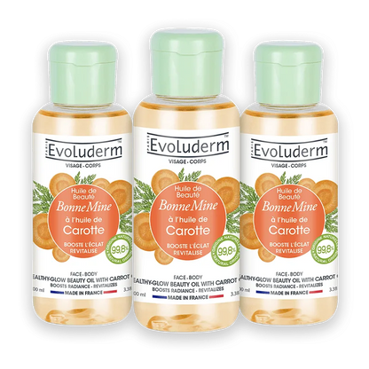 Lot de 3 Huiles de Beauté Bonne Mine à l’huile de Carotte