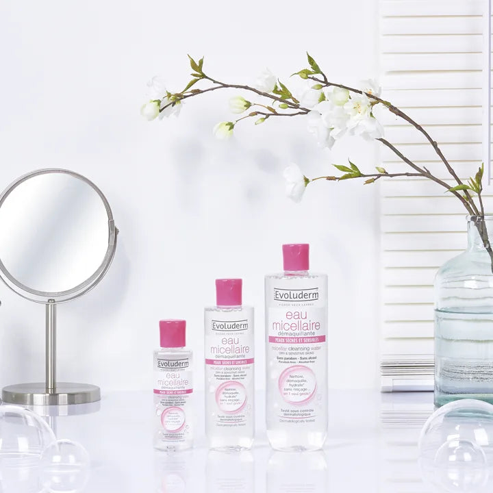 Eau Micellaire Démaquillante Peaux Sèches & Sensibles