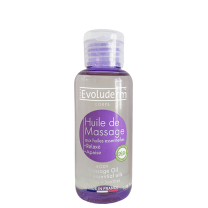 Massage oil with essential oils