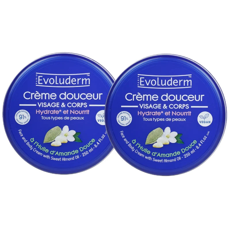 Lot de 2 Crèmes Douceur Visage et Corps