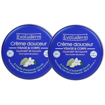 Lot de 2 Crèmes Douceur Visage et Corps