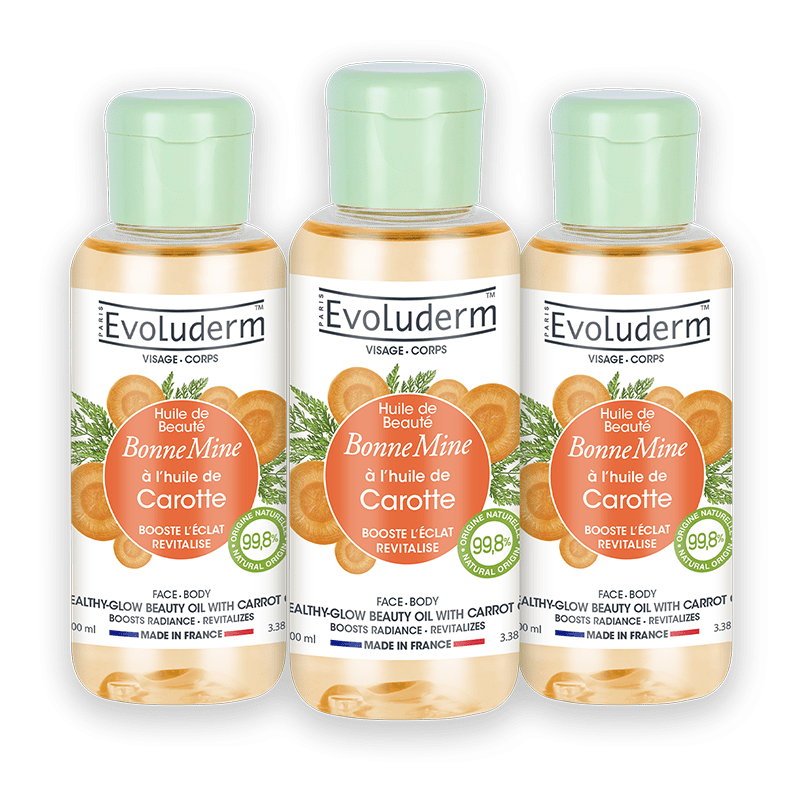 Set of 3 Healthy Glow Beauty Oils with Carrot Oil