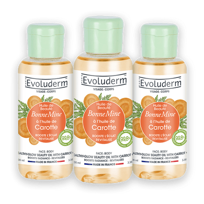 Set of 3 Healthy Glow Beauty Oils with Carrot Oil